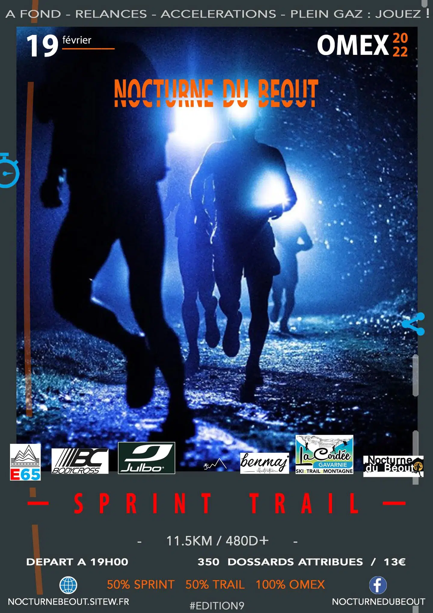 Affiche de la Nocturne du Béout de 2022