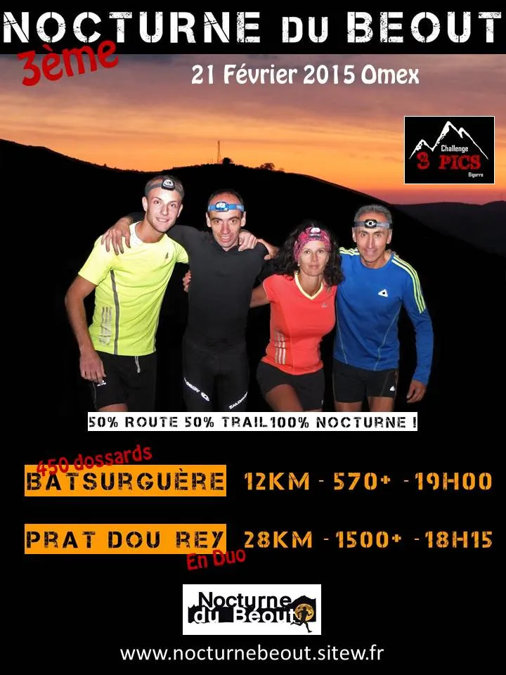 Affiche de la Nocturne du Béout de 2015