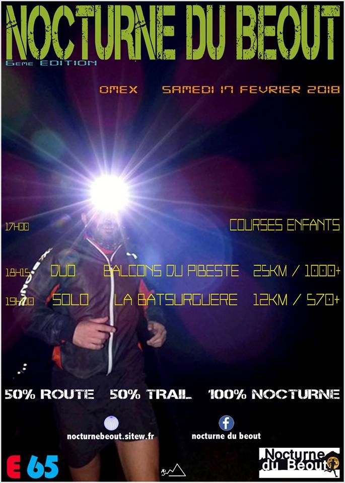 Affiche de la Nocturne du Béout de 2018