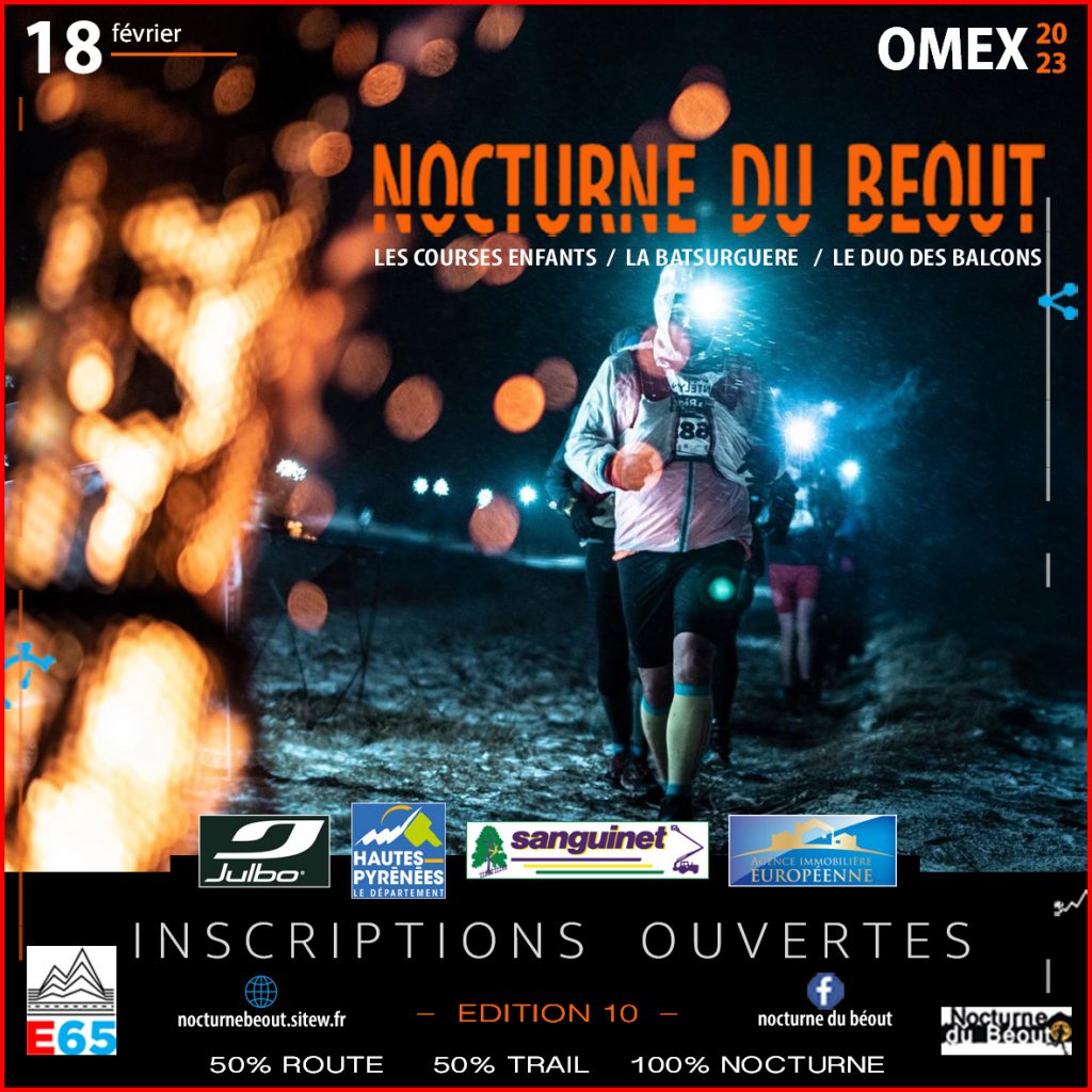 Affiche de la Nocturne du Béout de 2023