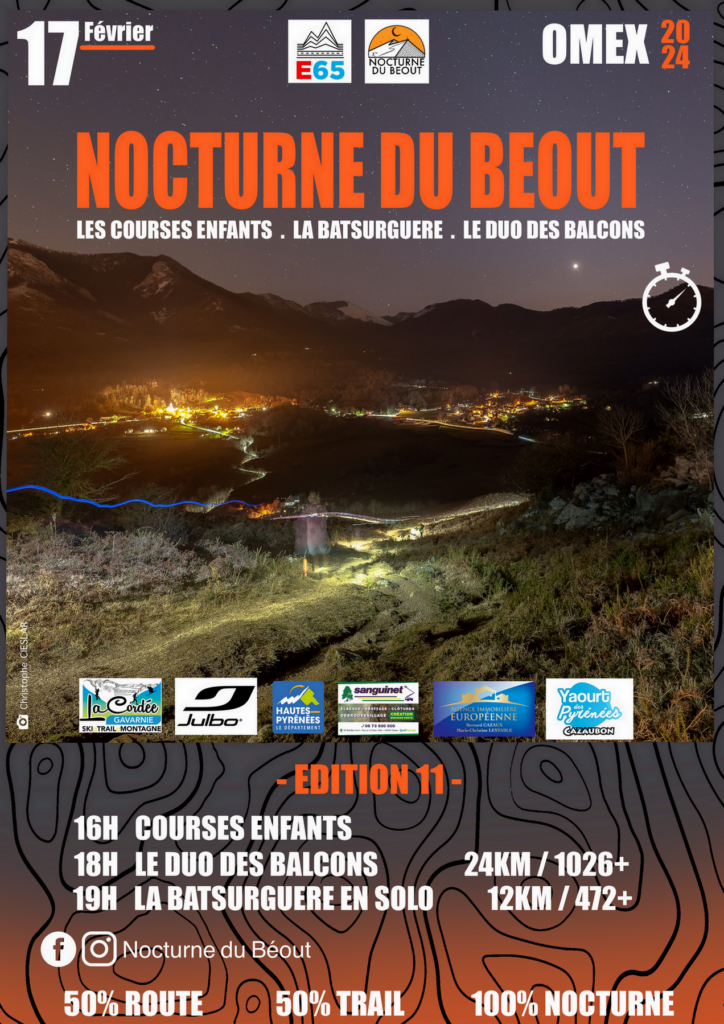 Affiche de la Nocturne du Béout de 2024