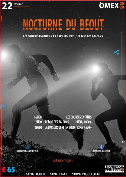 Affiche de la Nocturne du Béout de 2020